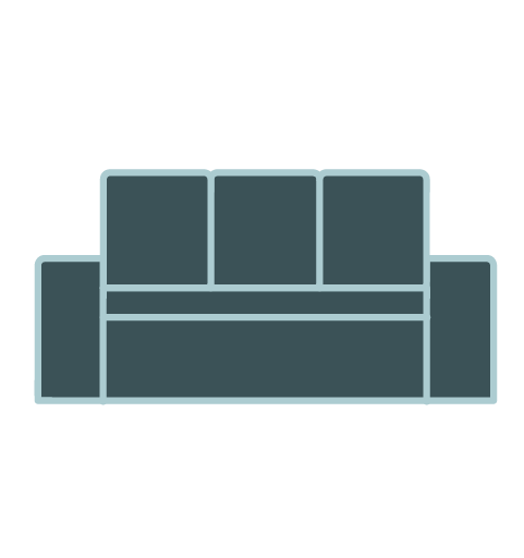 Icon gefüllt Sofa