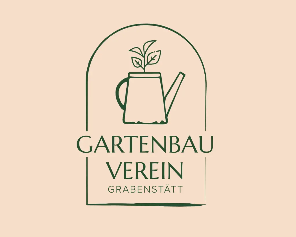 Logo Gartenbauverein Grabenstätt beige dunkelgruen