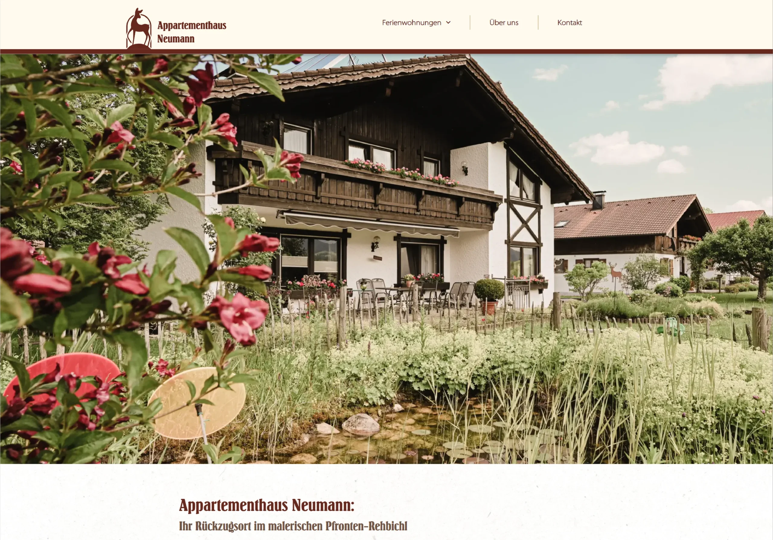 Website Appartementhaus Nachher