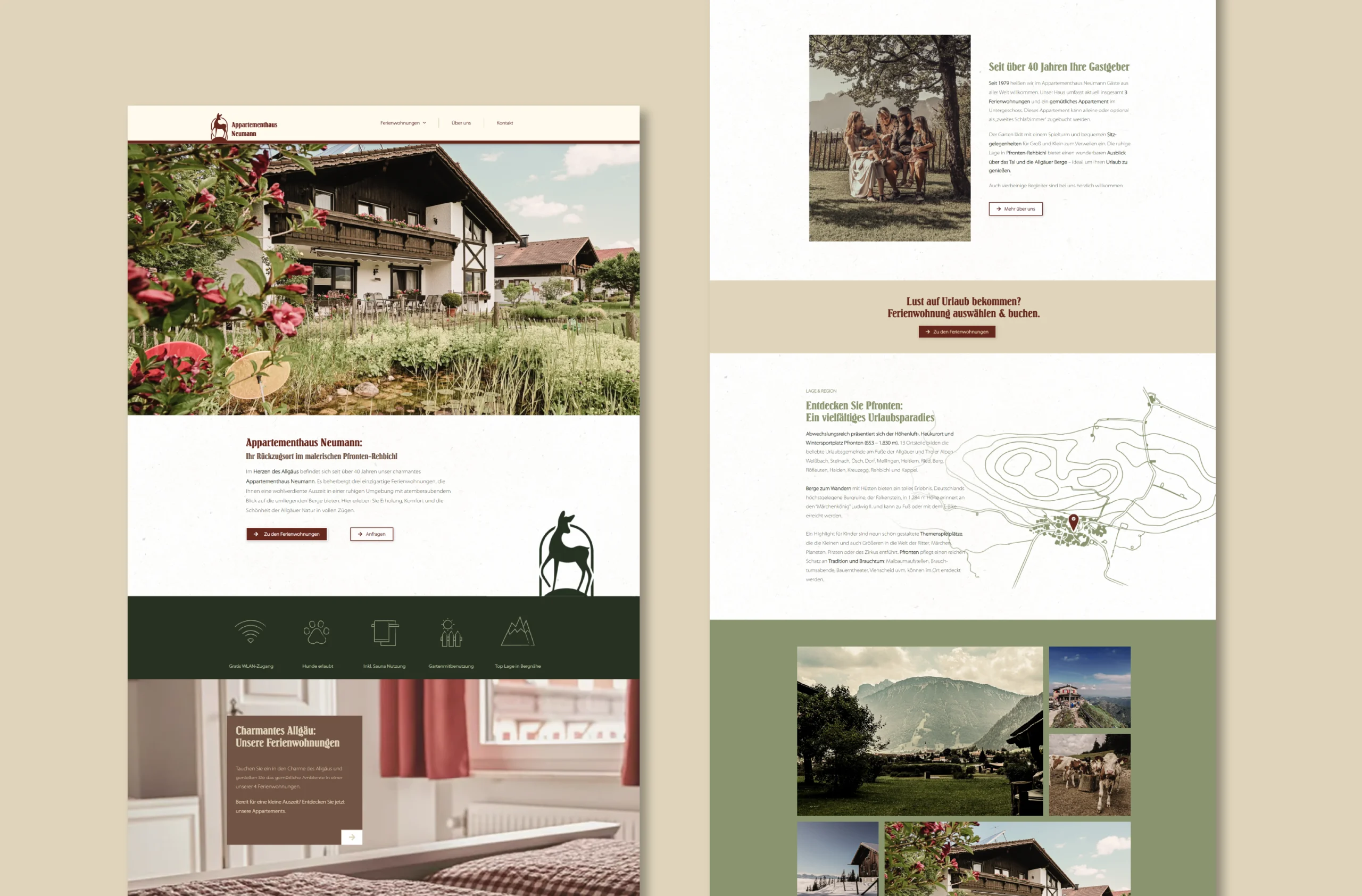 Webdesign Appartementhaus Startseite