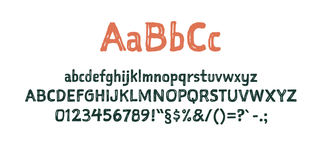 Typografie abc Alphabet