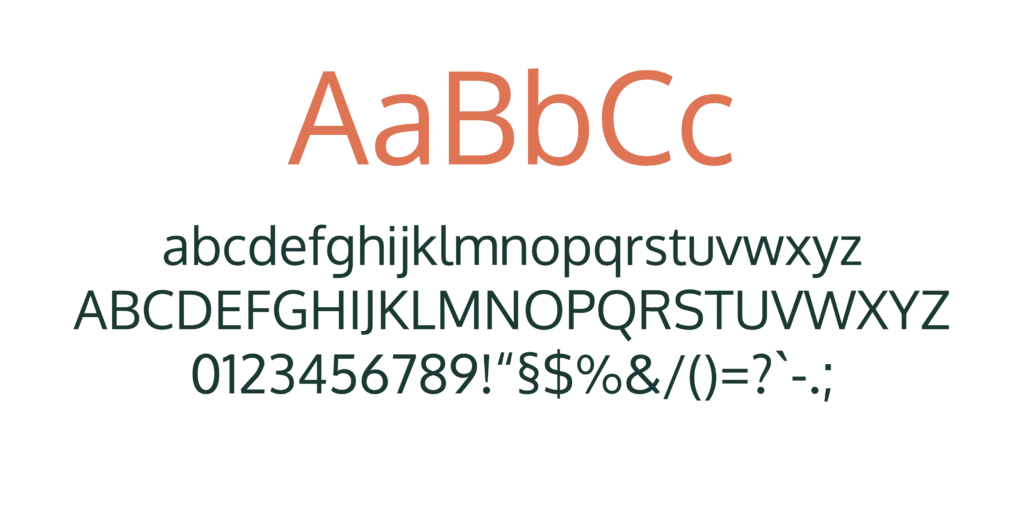 Typografie abc Alphabet