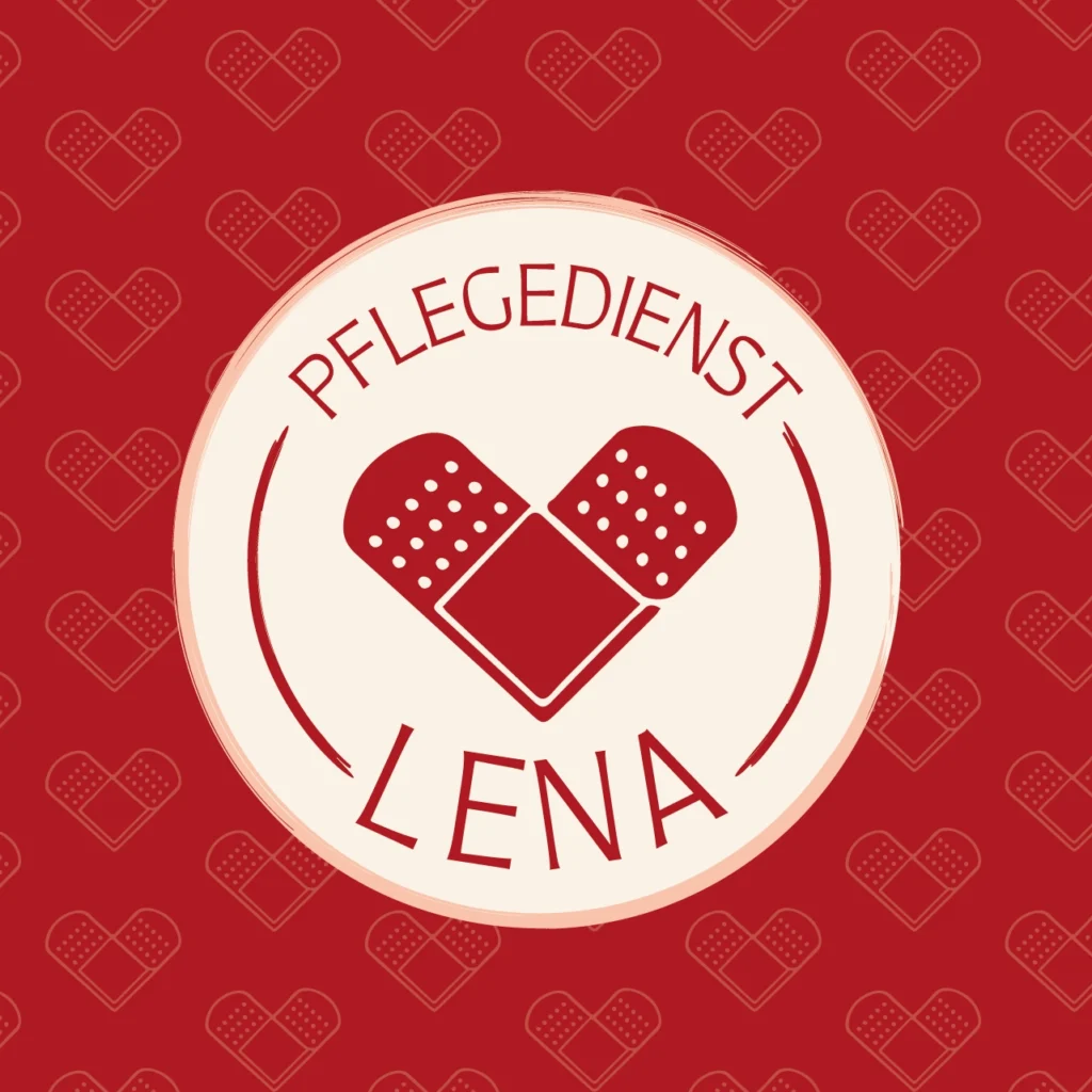 Pflegedienst Lena Geisenhausen Brand Design Portfolio Grafikstorys mit Brand Pattern